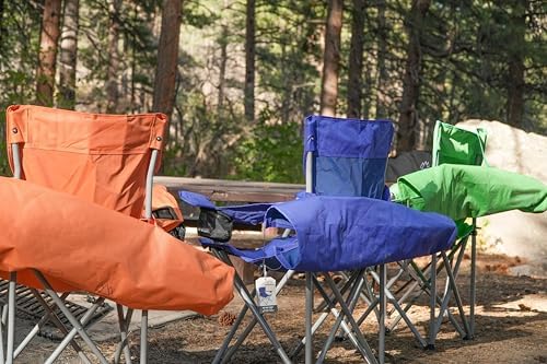 Anytime Chair for Camping, Sports, and The Outdoors w/Carry Bag, Camping Chairs for Adults, Folding Chair for Outside, (by Caddis Sports)