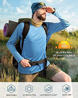 Roadbox Mens UPF 50+ UV Sun Protection Shirts Outdoor Long Sleeve SPF Rash Guard for Fishing Hiking Swimming Running