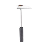 Nisaku NJP100 Nejiri Gama Handheld Weeder-Scraper-Hoe, Japanese Stainless Steel 4-Inch Blade Width, 4.5-Inch Black Lacquered Beech Wood Handle