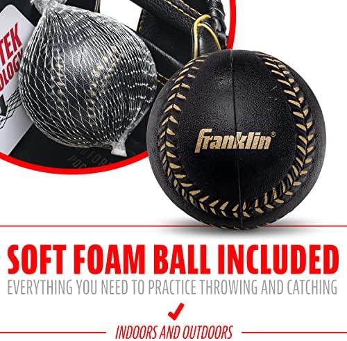 Franklin Sports Kids Baseball Glove + Ball Sets - Meshtek Youth Teeball Gloves for Kids + Toddlers - Left + Right Hand Throw Mitts + Glove Sets with Foam Balls - Boys + Girls Gloves - 9.5" Inch