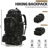 100L Camping Hiking Backpack,Molle military Tactical rucksack backpack,Waterproof Lightweight Hiking Backpack
