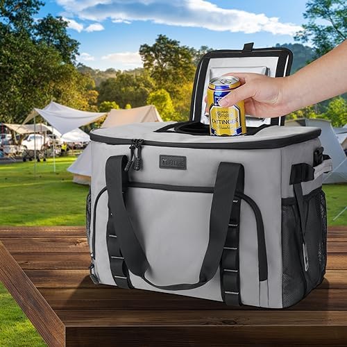 BALEINE Extra Large Soft Cooler Bag, Portable Leakproof Cooler, 40/60 Cans Volume for Beach, Camping, Kayaking, Travel, and Road Trips