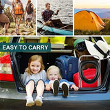 BLIKA Portable Toilet for Camping & Travel - 300LBS Weight Capacity, Folding Toilet with Removable Plastic Ring and Bags