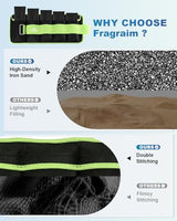 Fragraim Adjustable Ankle Weights 1-3/4/5/6/8/10/12/15/20 LBS Pair with Removable Weight for Jogging, Gymnastics, Aerobics, Physical Therapy