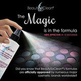 Beautysoclean Cosmetic Sanitizer Mist - (8.0 oz.) Makeup Sanitizing Spray for Powder-based Makeup Palettes & Pressed Cream Foundations, Bronzers, Concealers, Blushes, Eyeshadows.