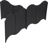 Orgrimmar Garden Edging Kit 40PCS Pound-in Interlocking Black(20”x5.3”)