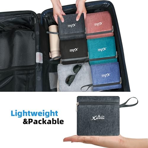 Lightweight 10L Foldable Travel Backpack - Packable Camping & Hiking Daypack for Women & Men (Dark Grey)