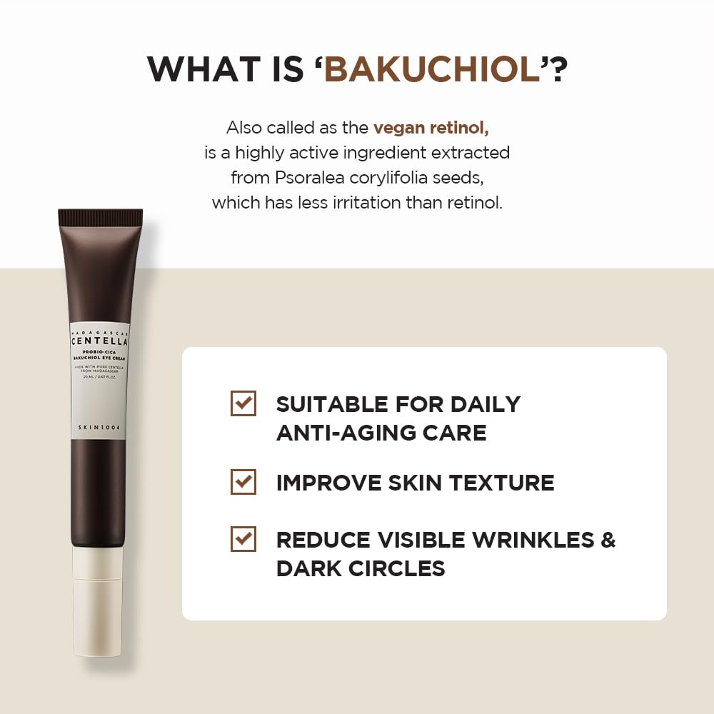 SKIN1004 Madagascar Centella Probio-Cica Bakuchiol Eye Cream 0.68 fl.oz (20ml)
