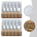 Oniissy 10×High-Yield Mushroom Cultivation Bags: Sterilized & Versatile for All Setups,Mushroom Bags with Vents,Clear Breathable Mushroom Substrate Bag