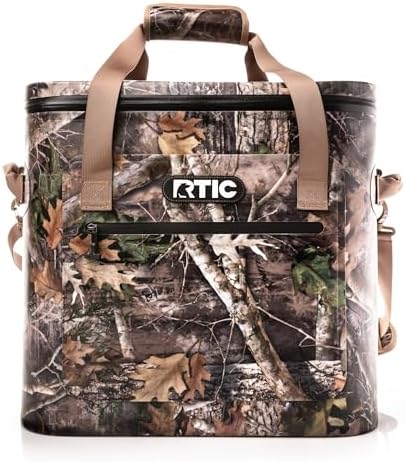 RTIC Ultra-Tough Soft Cooler 40 Can, Insulated Bag Portable Ice Chest Box for Lunch, Beach, Drink, Beverage, Travel, Camping, Picnic, Car, Trips, Floating Cooler Leak-Proof with Zipper