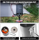 Fire-Maple Petrel Ultralight Pot- High Efficiency Aluminum Camping and Backpacking Pot with Heat-Proof Handle, Portable and Compact