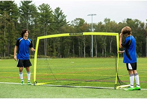 Franklin Sports Blackhawk Backyard Soccer Goal - Portable Pop Up Soccer Nets - Youth + Adult Folding Indoor + Outdoor Goals - Multiple Sizes + Colors - Perfect for Games + Practice