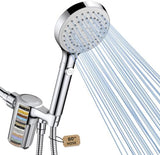 Shower Head with Handheld, Filtered Shower Head with 80" Extra Long Hose, 20-Stage Filter for Softening Hard Water to Improve Hair and Skin Problems