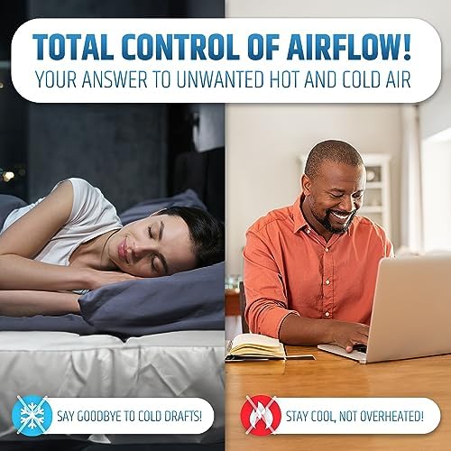 Powerful Magnetic Vent Air & Heat Deflector (3 Pack) for Ceiling, Floor and Wall - Will Never Fall Off - Adjustable from 9.2” to 16” - Super Strong Neodymium Magnets (Upgraded Design) | Patent Pending