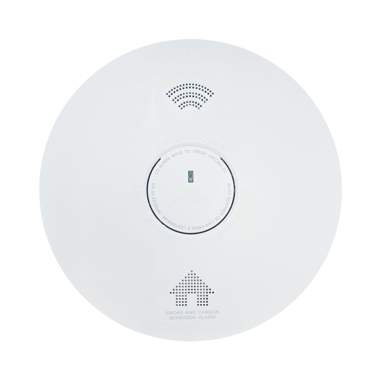 AH Lighting AH886F Combo Smoke & Carbon Monoxide Alarm, Voice Alarm System, Interconnect Hardwired, Combo Alarm, 10-Year Battery Powered, Led Warning Light Indicator (6)