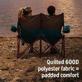 Kelty Loveseat Double Outdoor Camp Chair, 2-Person Camping, Festival, Concert Seat, Updated for 2022