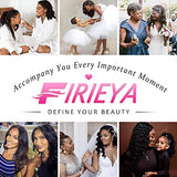 FIRIEYA Deep Wave Lace Front Wigs Human Hair Wigs for Black Women 180% Density 4X4 HD Transparent Lace Closure Human Hair Wigs for Black Women Glueless with Baby Hair Natural Color(18 Inch)