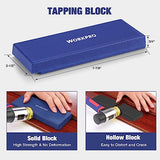 WORKPRO Laminate Flooring Installation Kit - Rubber Mallet with Fiberglass Handle, Knee Pads, Heavy Duty Pull Bar, Solid Tapping Block and Spacers - Premium Wood Flooring Installation Tool