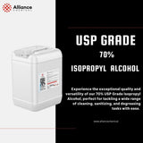 Isopropyl Alcohol (IPA) 70% - USP Grade - Quart Spray Bottle 4-Pack (128 FL Oz Total) - Rubbing Alcohol - Alliance Chemical - Made in America
