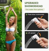 sapsisel Camping Shower Bag, 5 Gal/20L Solar Heating Camping Shower with Upgraded Hose and Shower Head,Portable Shower for Camping Hiking, Traveling