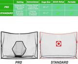 GoSports Golf Practice Hitting Net - Choose Between Huge 10 x7 ft or 7 x7 ft Nets -Personal Driving Range for Indoor or Outdoor Use - Designed by Golfers for Golfers