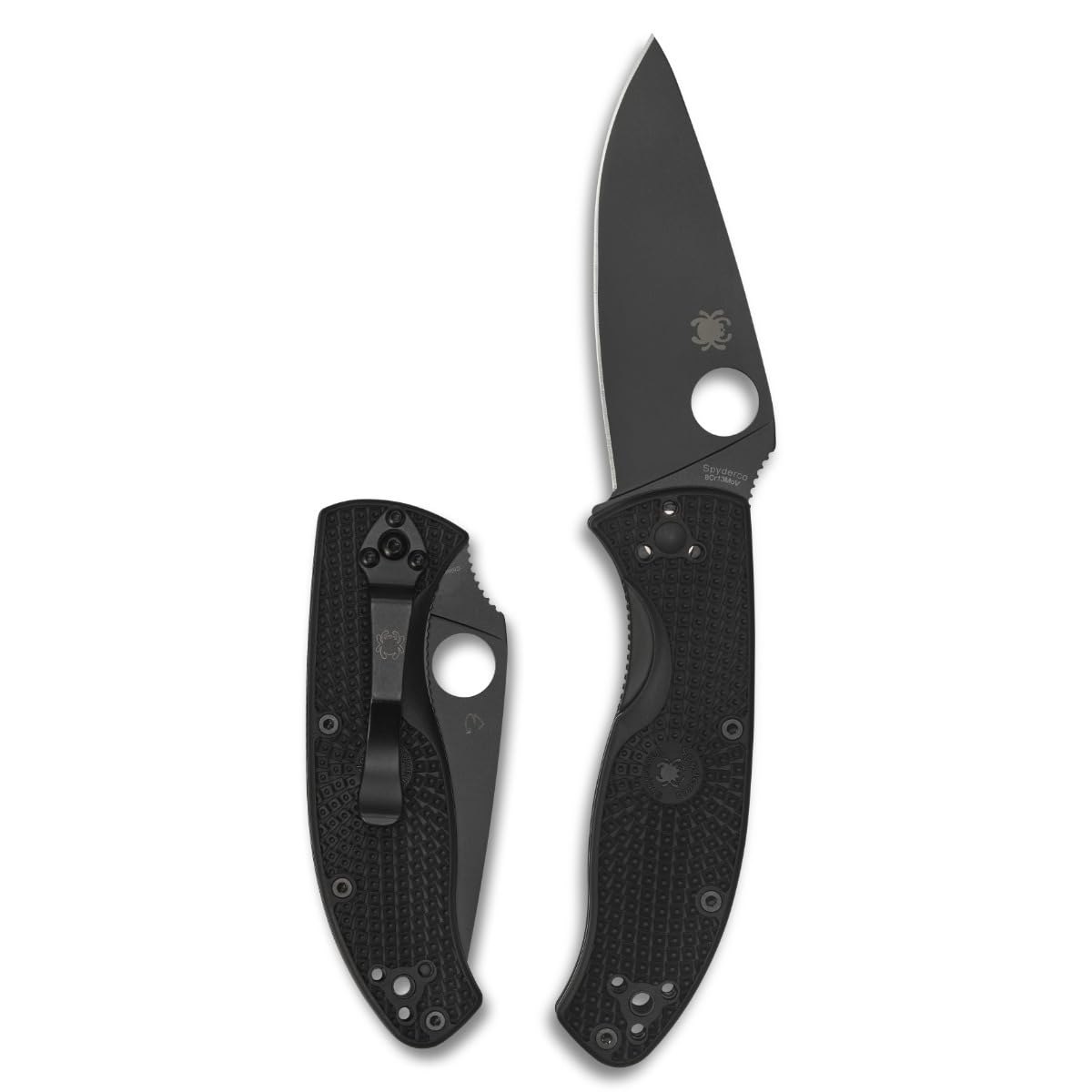 Spyderco Tenacious Lightweight Folding Pocket Knife, PlainEdge
