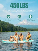 Niphean Inflatable Stand Up Paddle Board with SUP Accessories, Anti-Slip EVA Deck, 10’6’’ Inflatable Paddle Boards for Adults & Youth of All Skill Levels