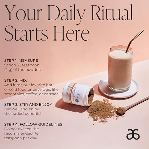 Arbonne Mushroom Powder Daily Defense - Daily Mushroom Supplement Powder Superblend That Supports Immune and Cognitive Health, 100% Organic Mushrooms, 2.1 oz