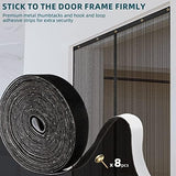 Titan Mall Magnetic Screen Door 72x80, Self Sealing, Heavy Duty Door Screen Magnetic Closure - Keep Bugs Out, Retractable Screen Door Mesh - Pet and Kid Friendly, Hands Free Mesh