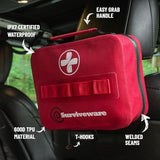Surviveware Waterproof Premium Survival First Aid Kit - Survival Emergency Preparedness for Travel Camping Gear, Survival Kit and Outdoor Emergencies - HSA & FSA Eligible Survival Kit