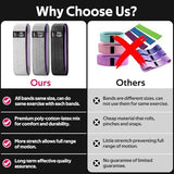 WALITO Resistance Bands for Legs and Butt, Fabric Exercise Loop Bands Yoga, Pilates, Rehab, Fitness and Home Workout, Strength Bands for Booty