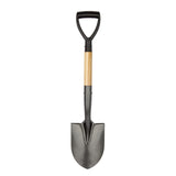 VNIMTI Shovel for Digging, Round Small Shovel with Wooden D-Handle, Metal Garden Shovel for Gardening, 28 Inches