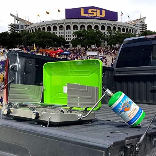 Flame King Refillable 1LB Empty Propane Cylinder Tank - Reusable - Safe and Legal Refill Option - DOT Compliant-16.4 oz (2-Pack), green (YSN164-2)