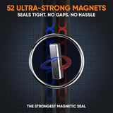 Flux Phenom The Magnetic Screen Door 38x82 Inch – Easy Install, Strong Magnet Strength, Self-Sealing Mesh, Pet Tested, Hands-Free Entry, Door Screen Magnetic Closure - Pack of 2