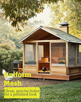 SEBOSS Hardware Cloth 1/4 inch 36 x 50 ft 23 Gauge, Hot-dip Galvanized After Welding, Galvanized Wire Mesh Roll Chicken Wire Fencing Gopher Mesh Garden Fencing Rodent Mesh