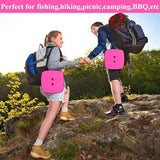 Fishboy Upgraded Square Collapsible Stool, 400lbs Max Weight, Lightweight But Sturdy, Portable Retractable Folding Telescoping Foldable Camping Stool for Adults Outdoor Fishing Hiking Travel BBQ