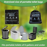 8 Gallon Camping Toilet Bags with Poo Gel - Leak-Proof Portable Toilet Liner & Odor Control Gel for Outdoor, RV, Hiking | Plant-Based