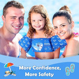 MoKo Toddler Swim Vest for Kids, 20-66 lbs, Arm Floaties with Adjustable Straps, Nylon Material, Swim Vest for Toddlers Learning to Swim