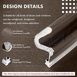 BBTO Weather Stripping Door Seal Strip Kerf Soundproof Strip V-Shaped Q Foam Weather Stripping Exterior Door Frame for Summer Windows Large Gap Seal and Easy Installation(40 Feet,Brown)