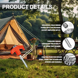 16 Pack Screw in Tent Stakes Heavy Duty,8 Inch Ground Anchors Screw in,Metal Stakes with Hex Head Driver,Camping Tent Accessories.(Orange)