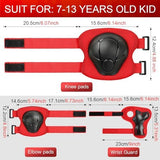 Kids Protective Gear Set Knee Pads for Kids 3-14 Years Toddler Knee and Elbow Pads with Wrist Guards 3 in 1 for Skating Cycling Bike Rollerblading Scooter