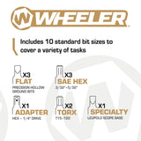 Wheeler Manual Firearms Accurizing Torque Wrench with Inch/Pounds Measurement, Bits and Storage Case for Scope Mounting, Gunsmithing and Maintenance
