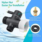 BARROCK Handheld Bidet Sprayer for Toilet, Stainless Steel Metal Made Baby Cloth Diaper Spraying Kit, Bathroom Toilet Bidet Attachment Set for Bathing Pets and Feminine Hygiene, Matte Black