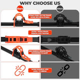 Hitch Bike Rack Mounts on Car, SUV, RV, 2" Hitch Receiver, 4 Bike Capacity, 143 lbs Load, Tilt Release, Rubber Straps