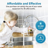 AQUA CREST AP810 Whole House Water Filter Replacement for 3M® Aqua-Pure® AP810, AP801, AP811, Whirlpool® WHKF-GD25BB, WHKF-DWHBB, 5 Micron, 10" x 4.5", Well & Tap Water Filter, Pack of 4