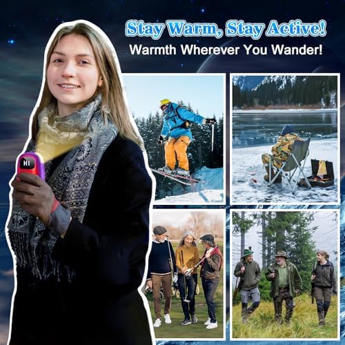 Hand Warmers Rechargeable - 2 Pack Electric Hand Warmers 14000mAh, 16 Hrs Warmth Dual-Sided Heating Max 131℉, 4 Heating Levels Battery Operated Pocket Heater for Raynauds, Hunting, Golf, Camping