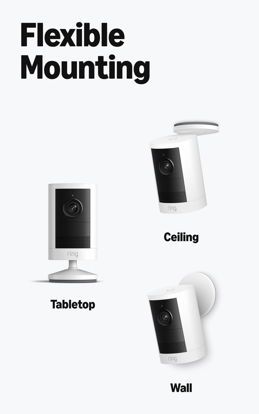 Ring Outdoor Cam 2K (newest model), Battery, Home or business security, Wide-Angle Retinal 2K Video, 6x Enhanced Zoom, Night Vision, Black