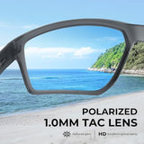 KastKing Osage Polarized Sport Sunglasses for Men and Women, Ideal for Driving Fishing Cycling Running, UV Protection