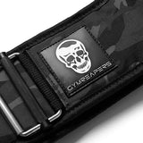 Gymreapers Quick Locking Weightlifting Belt for Bodybuilding, Powerlifting, Cross Training - 4 Inch Neoprene with Metal Buckle - Adjustable Olympic Lifting Back Support