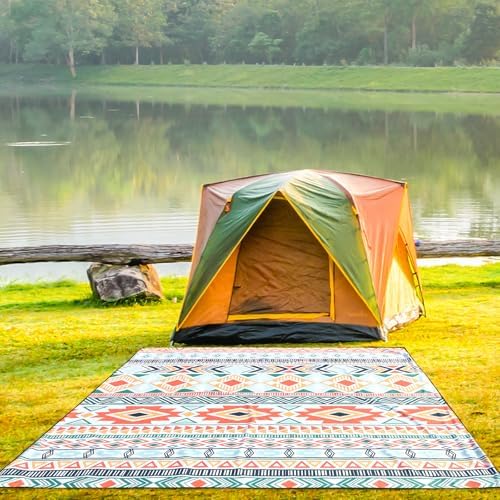Beach Blanket Waterproof Sandproof Extra Large Beach Mat 79" X 83"/120"x108"for 1-8 Adults Quick Drying Durable Outdoor Picnic Mat for Beach Travel Camping Hiking